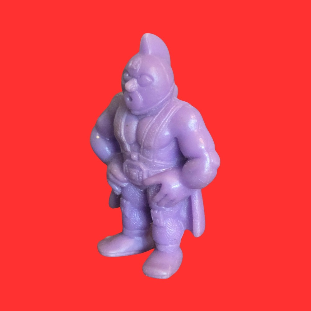 Vtg Kinnikuman MUSCLE Figure Purple Rubber Wrestling Toy Y/S N.T. 1980s 001 - Picture 3 of 9